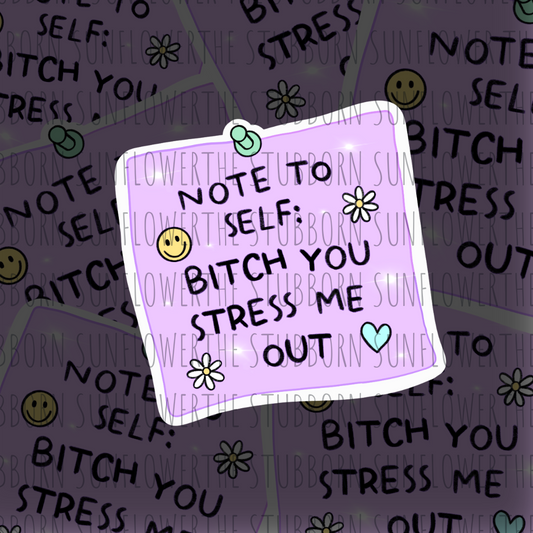 Note To Self Sticker