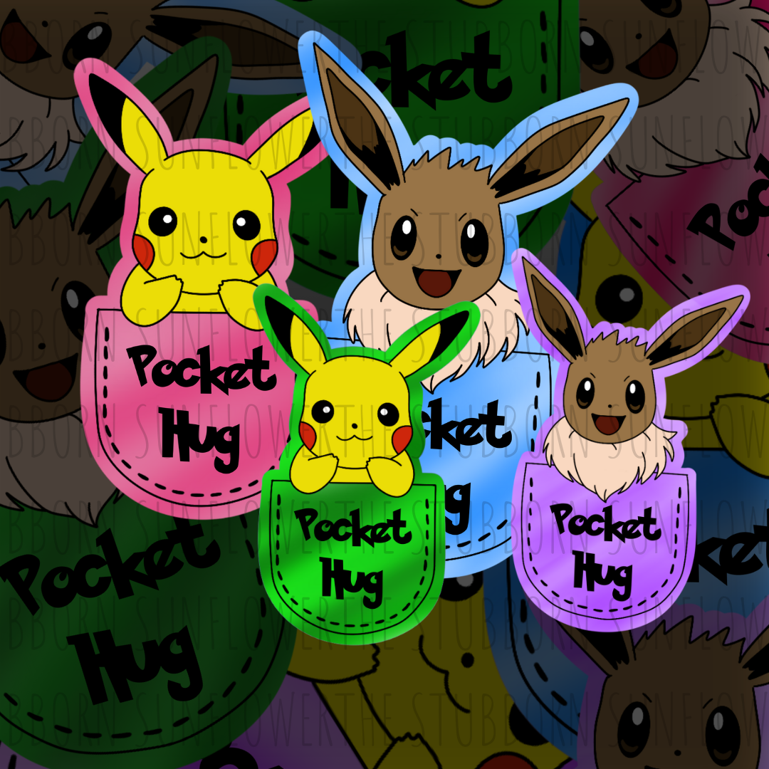 Pocket Hugs Sticker