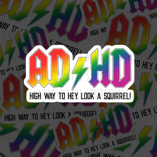 Highway To ADHD Sticker