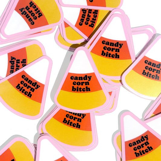 Candy Corn Bitch Mini Sticker