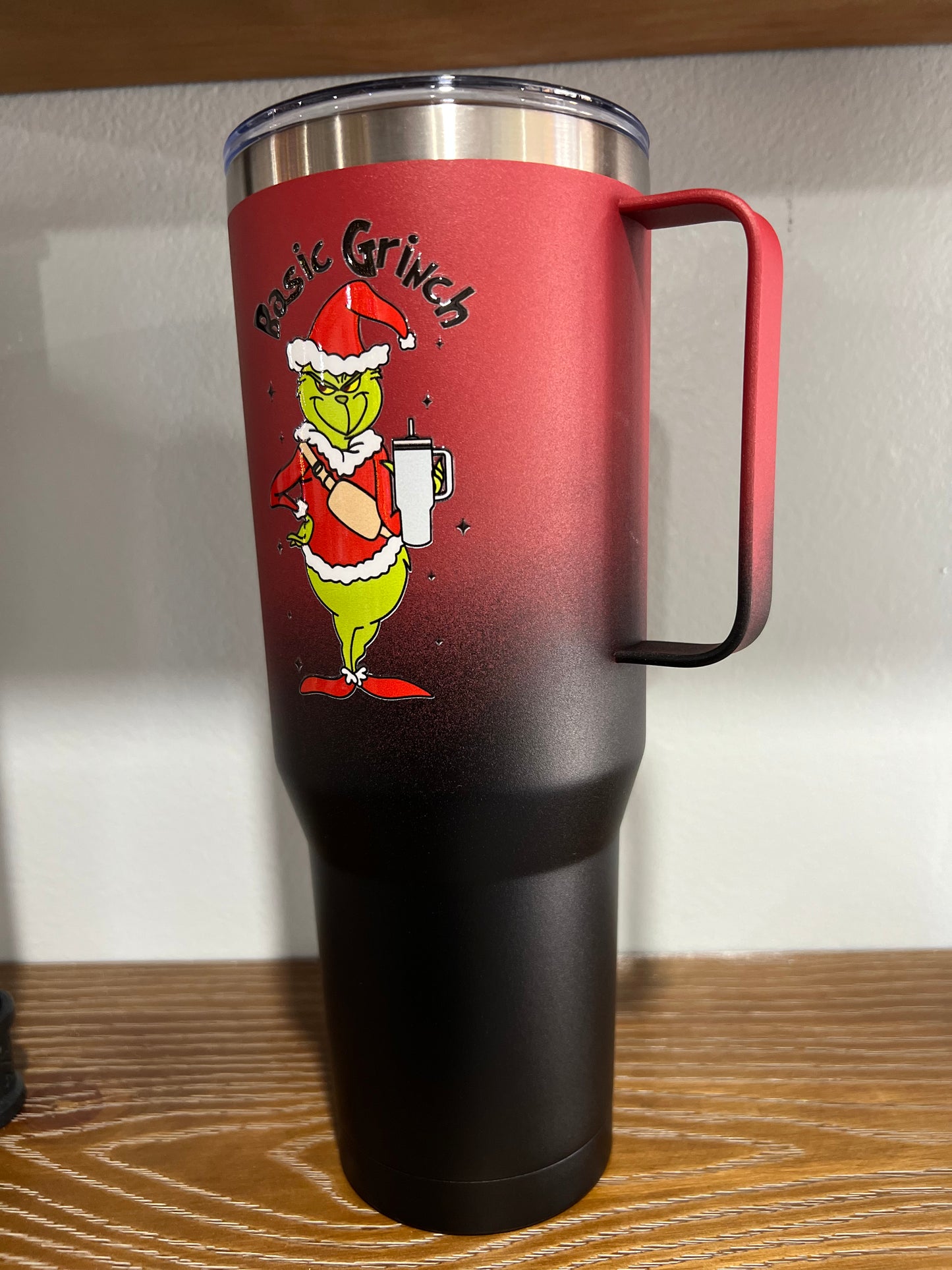 Basic Grinch 40 oz Stainless Steel Tumbler