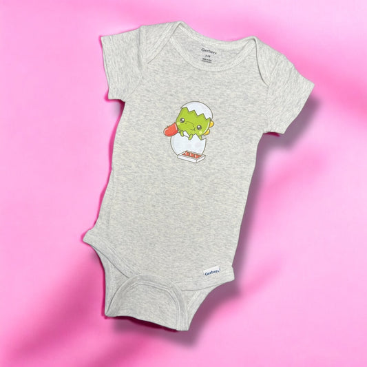 Valentine Dino Egg Onesie / 0-3 Month