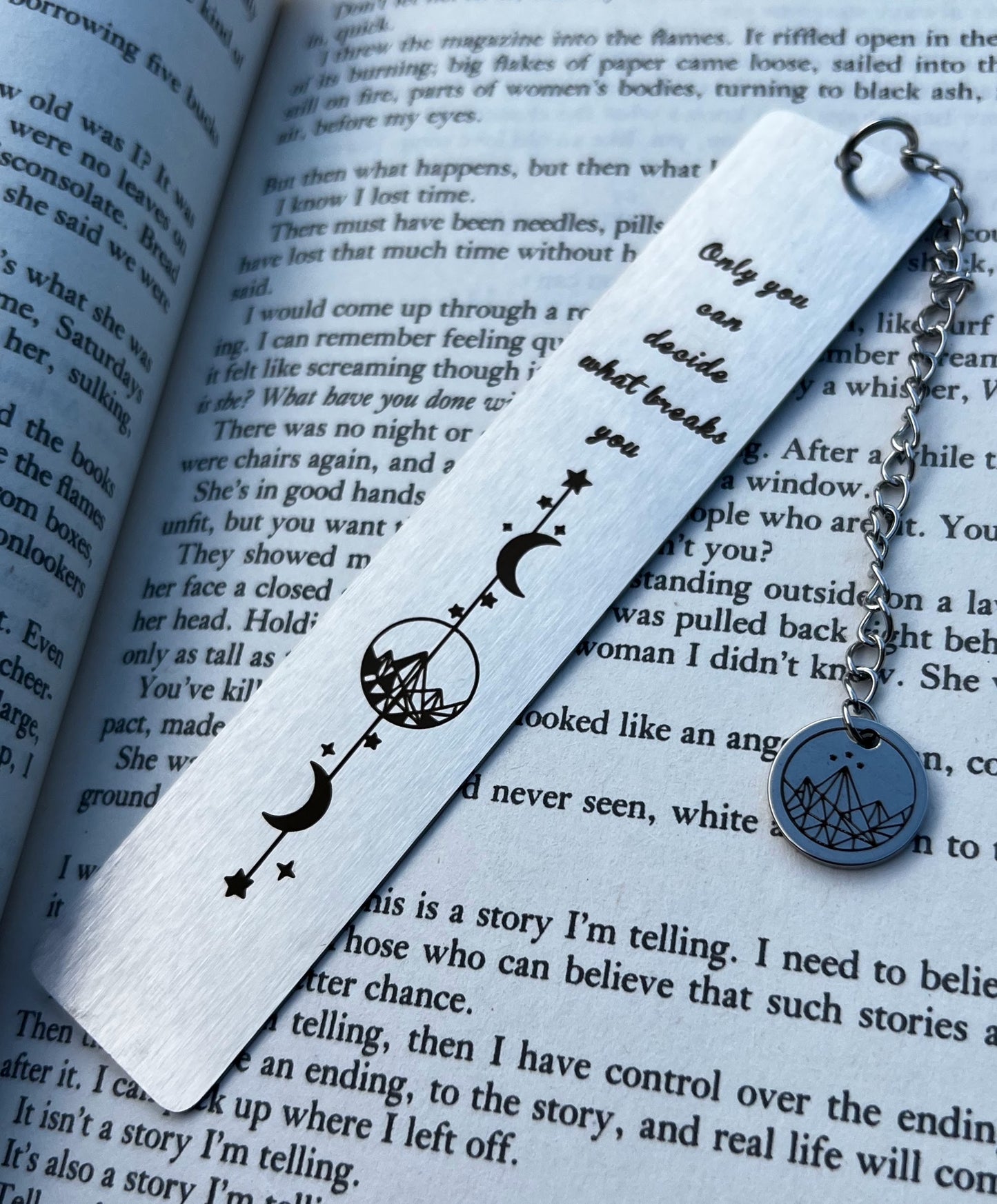 Decide What Breaks You Metal Bookmark