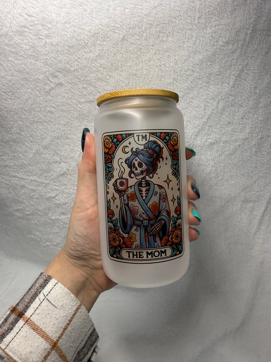 The Mom Tarot Glass Tumbler