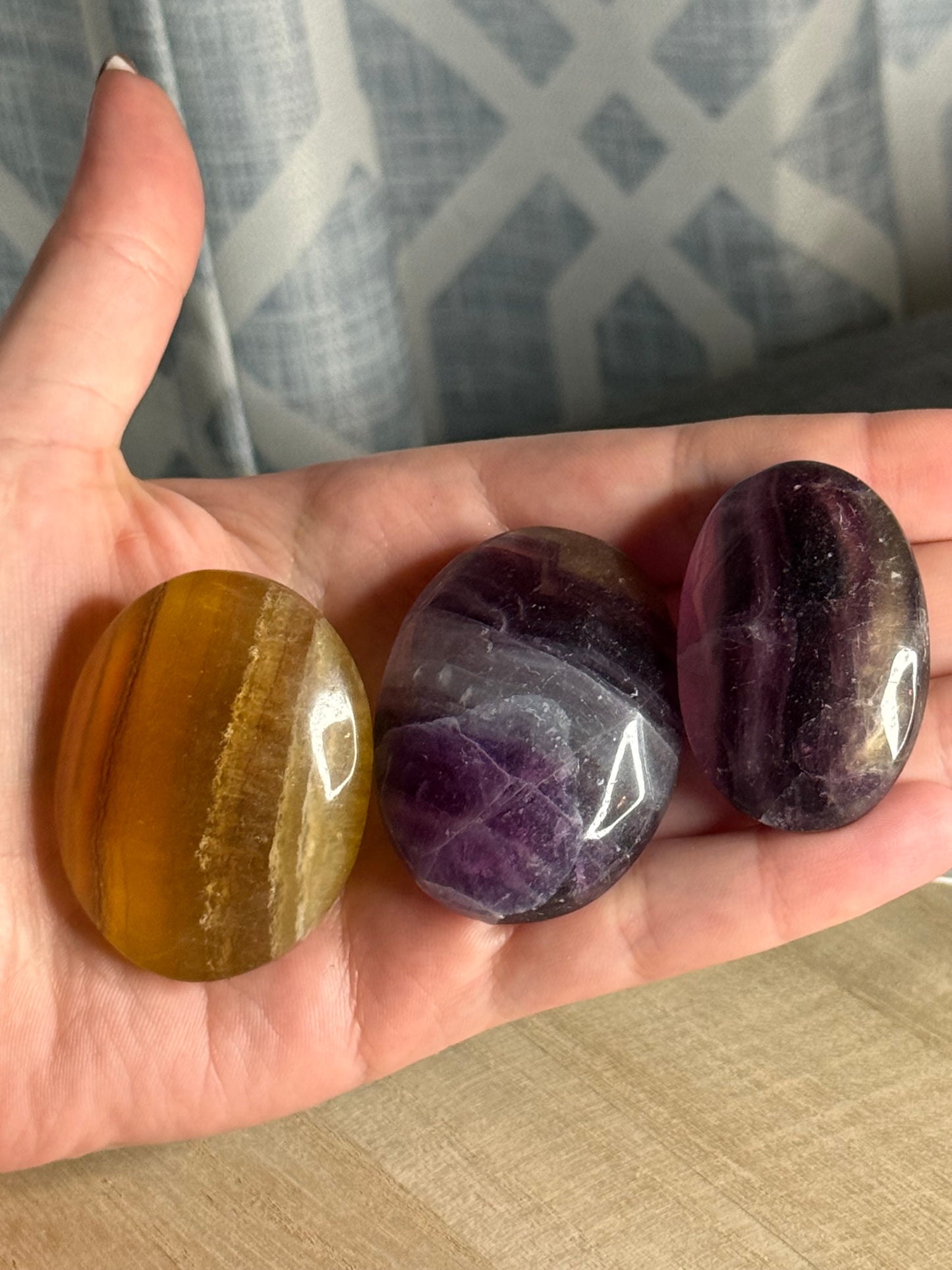 Fluorite Palm Stones