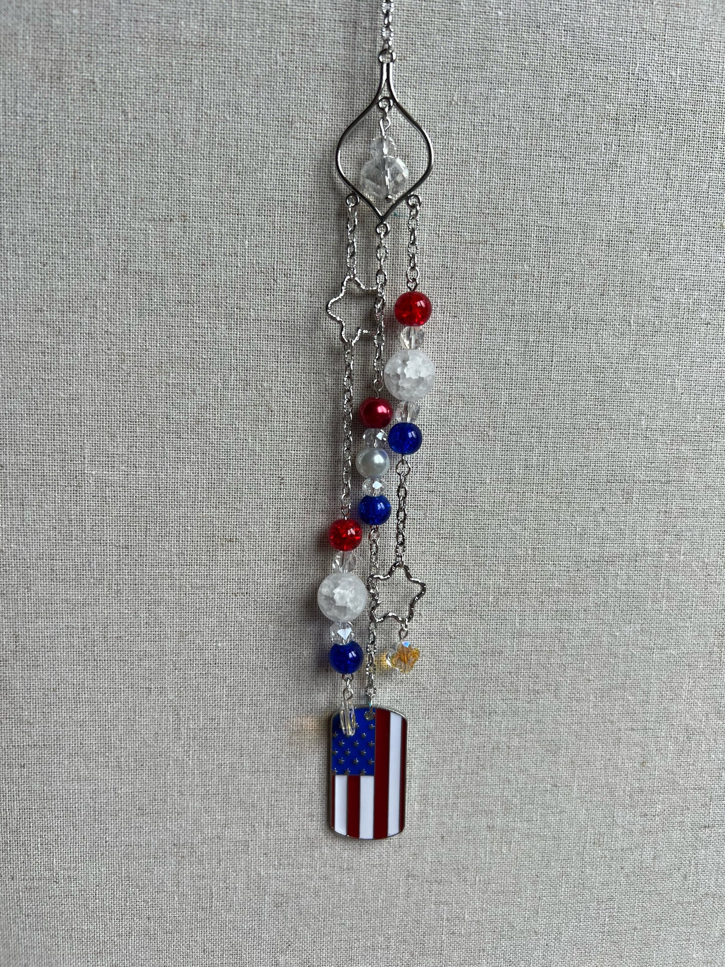 Patriotic Flag Suncatcher