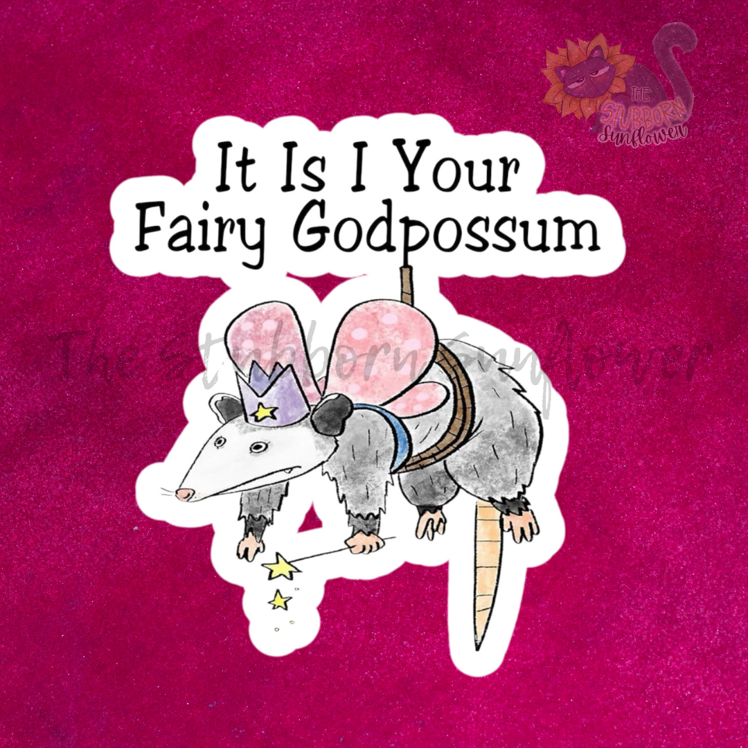 Fairy Godpossum Sticker