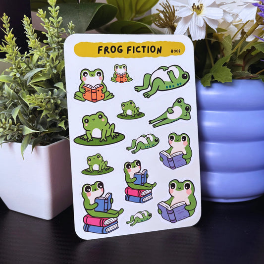 Frog Fiction Sticker Sheet