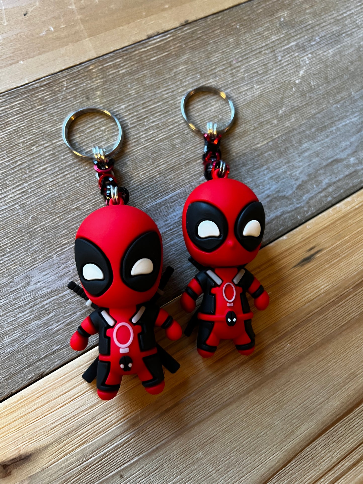 Chainmail Deadpool Keychains