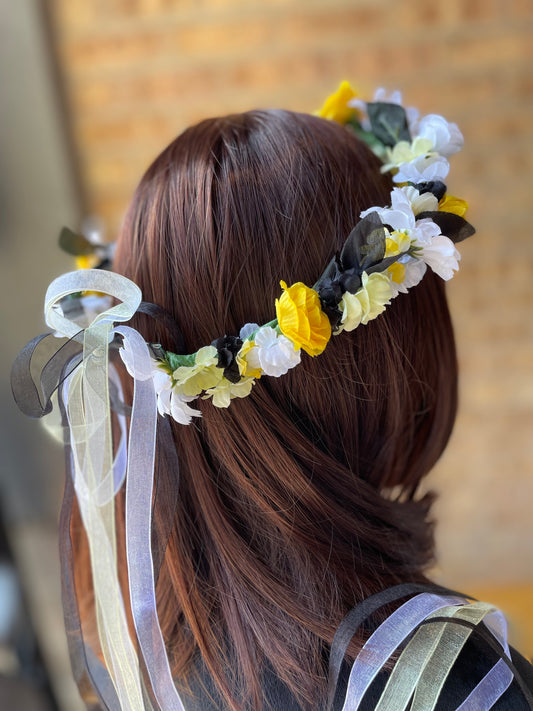 Bumblebee Flower Crown - Adult