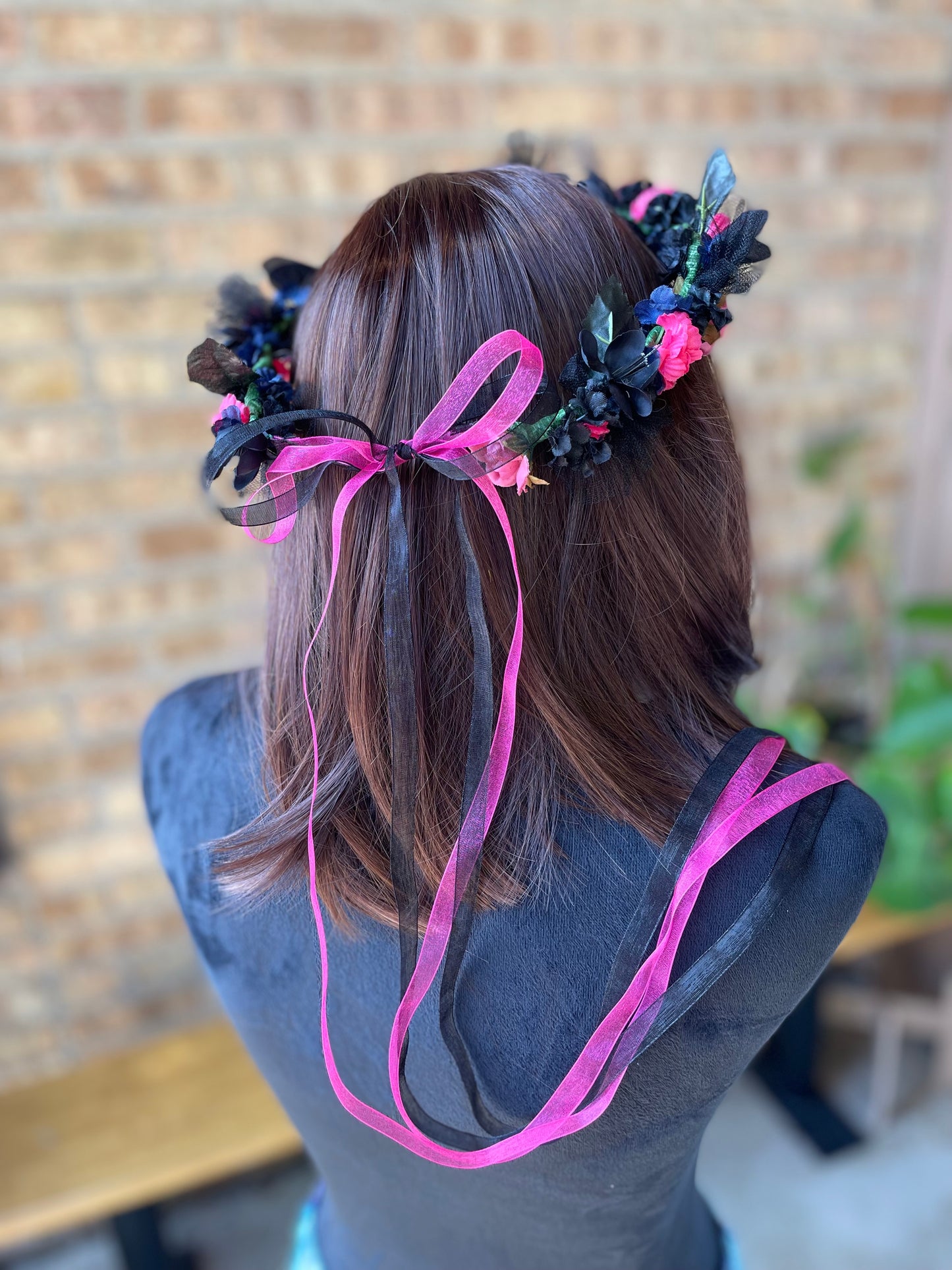 Emo Barbie Flower Crown - Adult