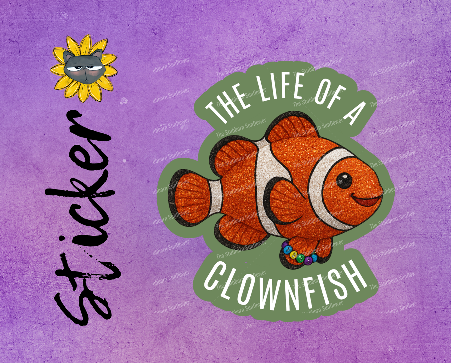 Life of a Clownfish Sticker