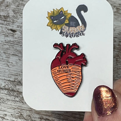 Artistic Anatomical Heart Pins