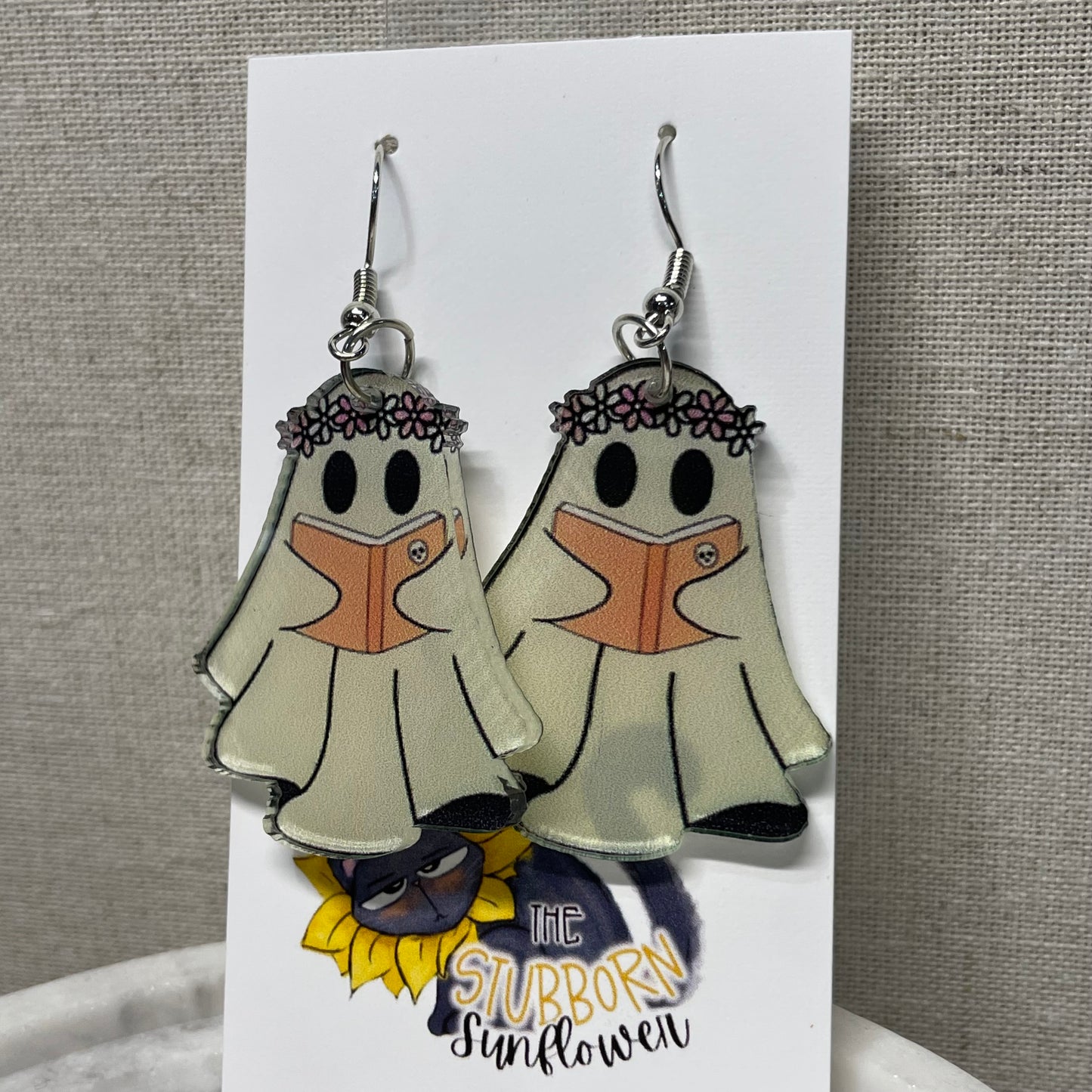 Bookish Ghost Earrings