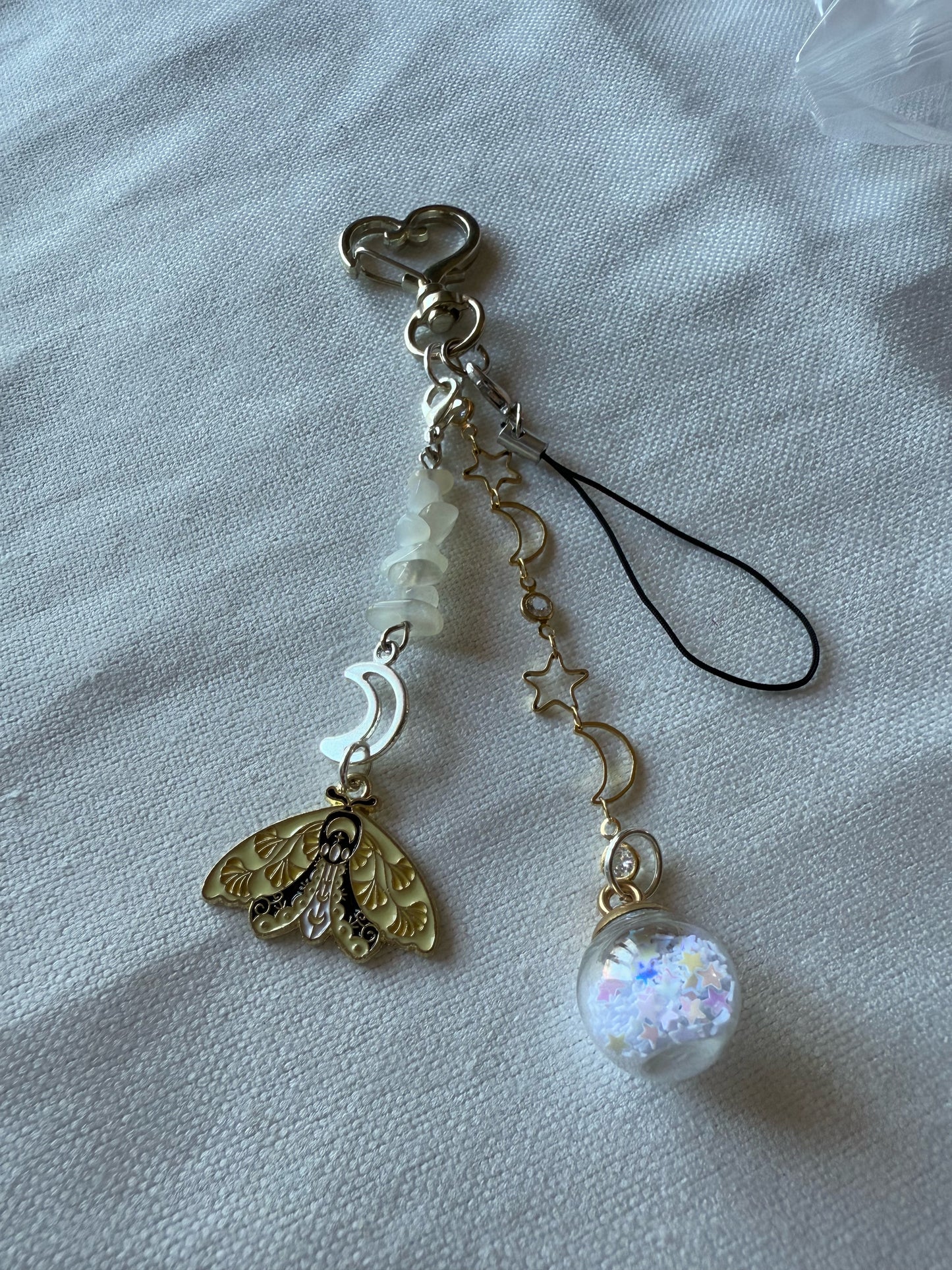 Whimsy Moth Keychains