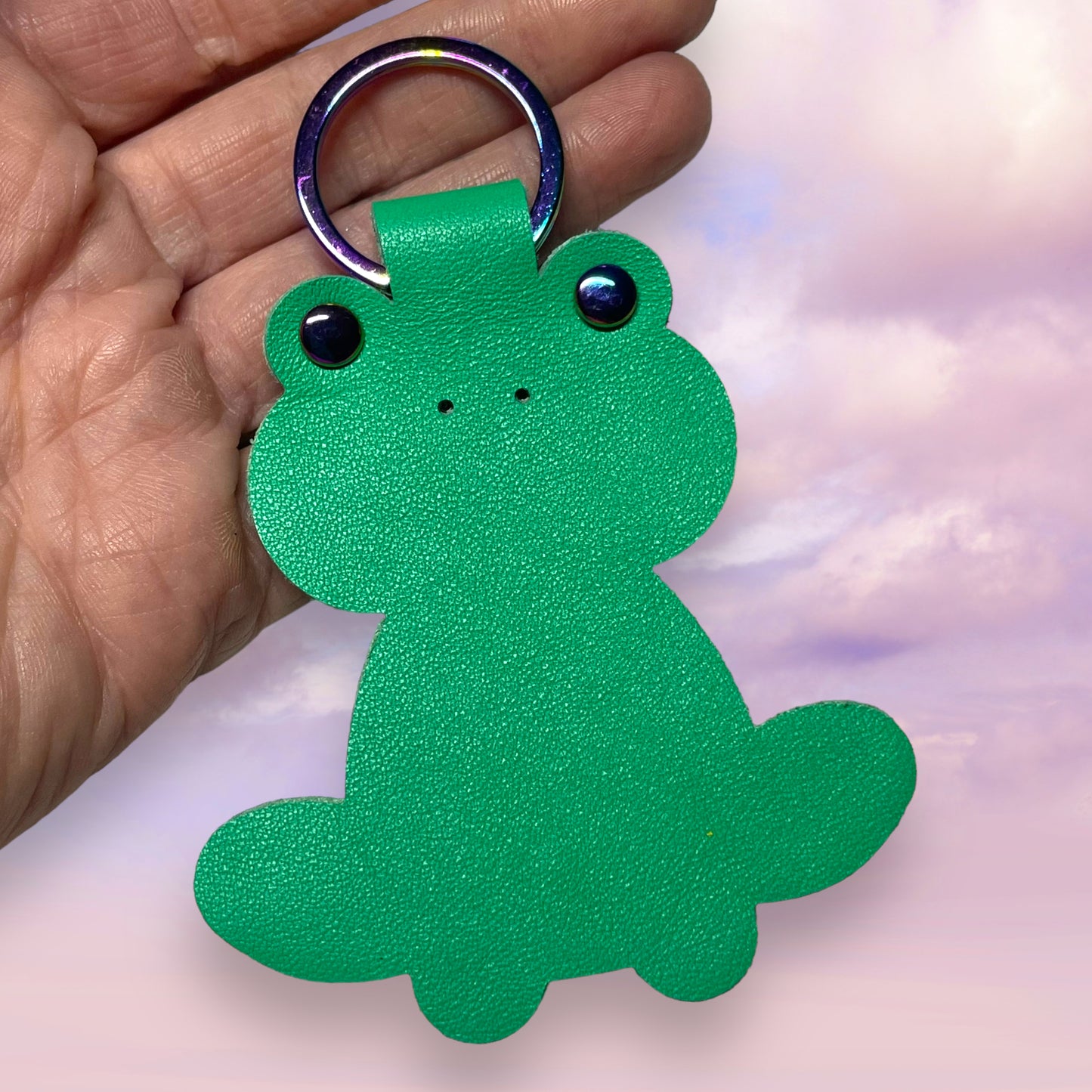 Frog Leather Keychain