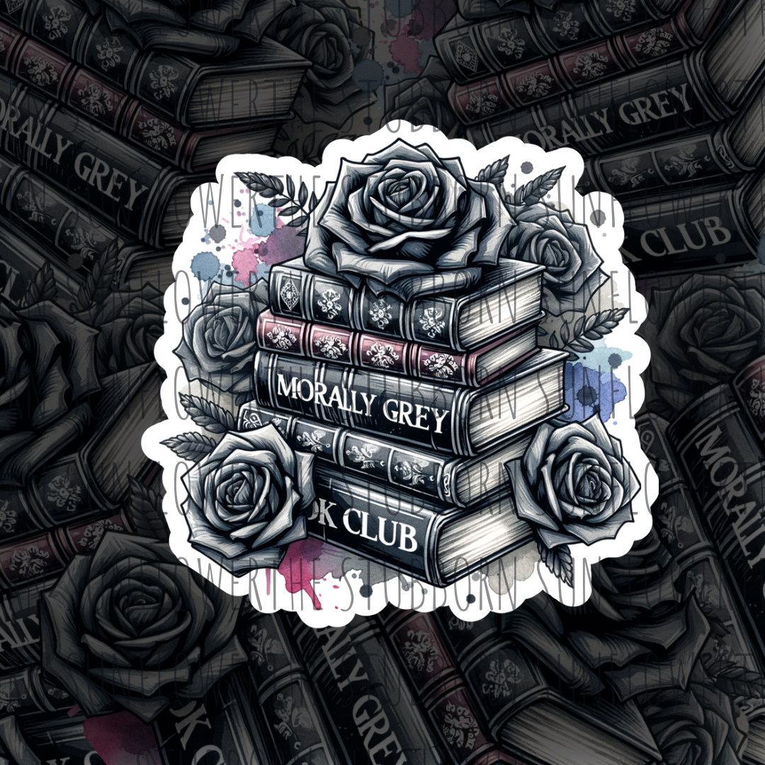 Morally Grey Book Club Sticker