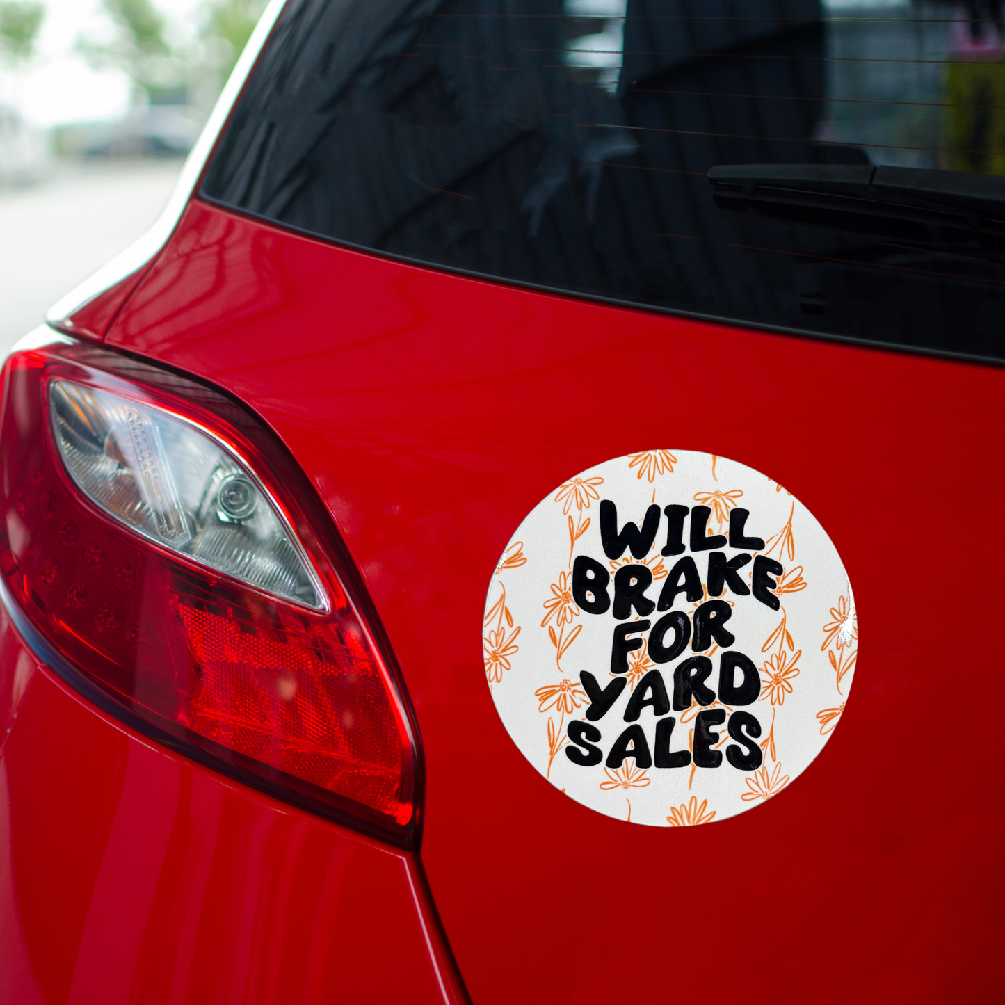 Will Brake For Yard Sales Car Magnet