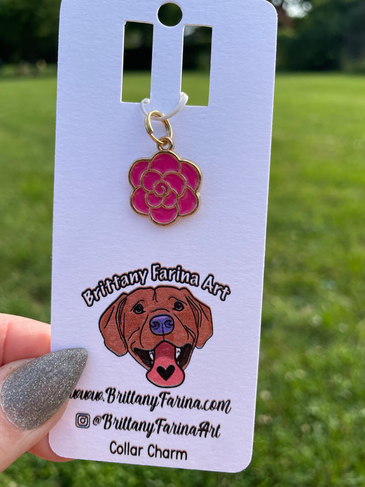 Flower Collar Charms || Doggy Bling || Bag Accessories
