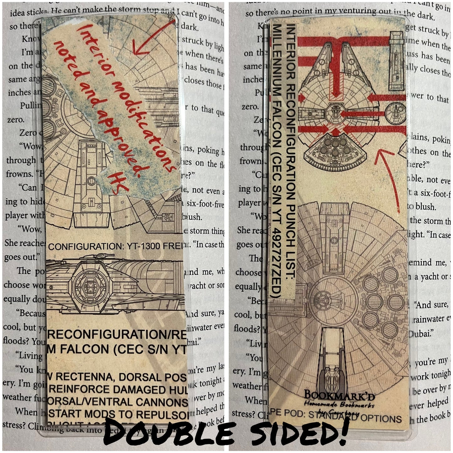 Star Wars Inspired Double Sided Bookmarks