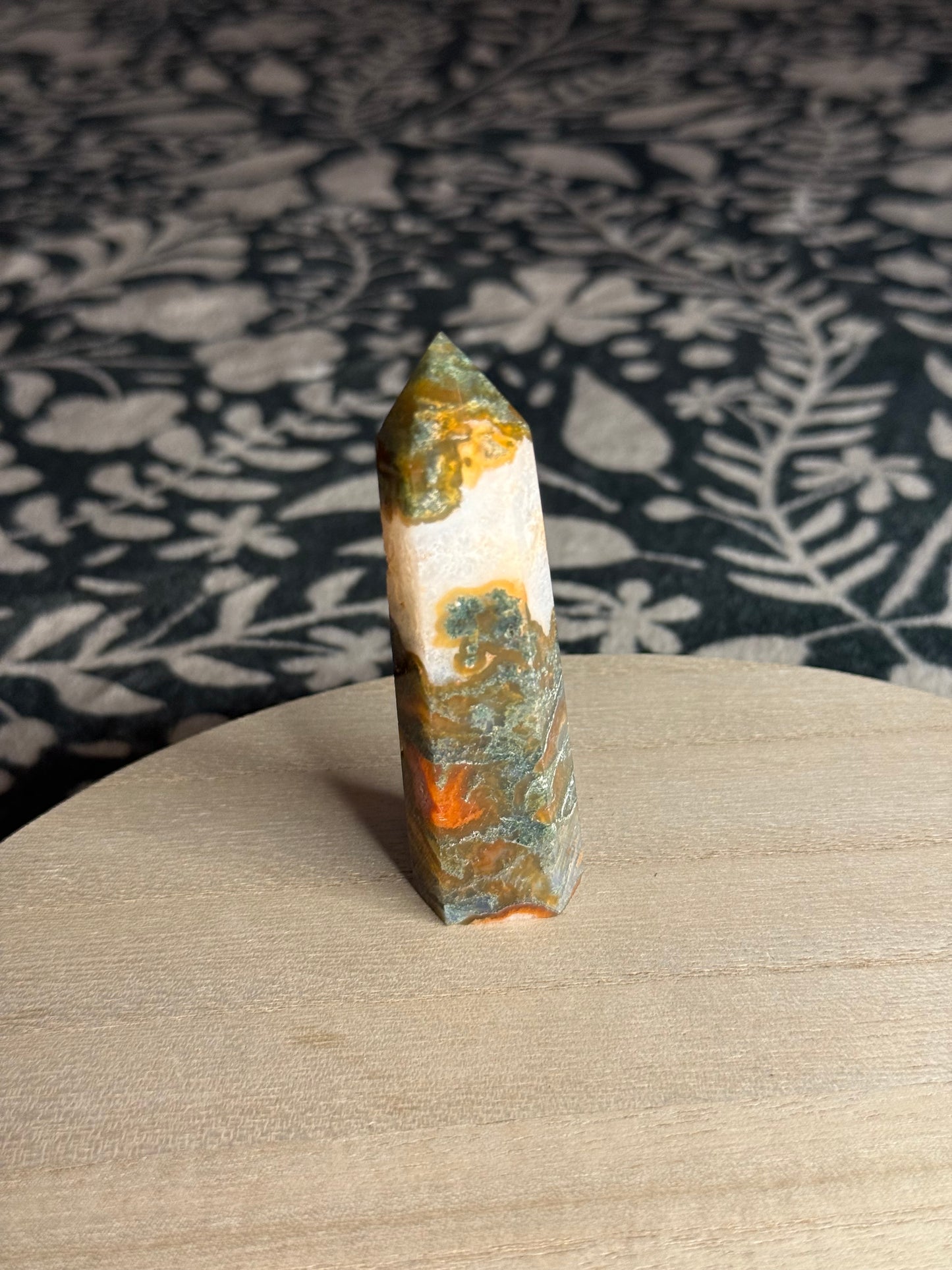 Carnelian Moss Agate Tower
