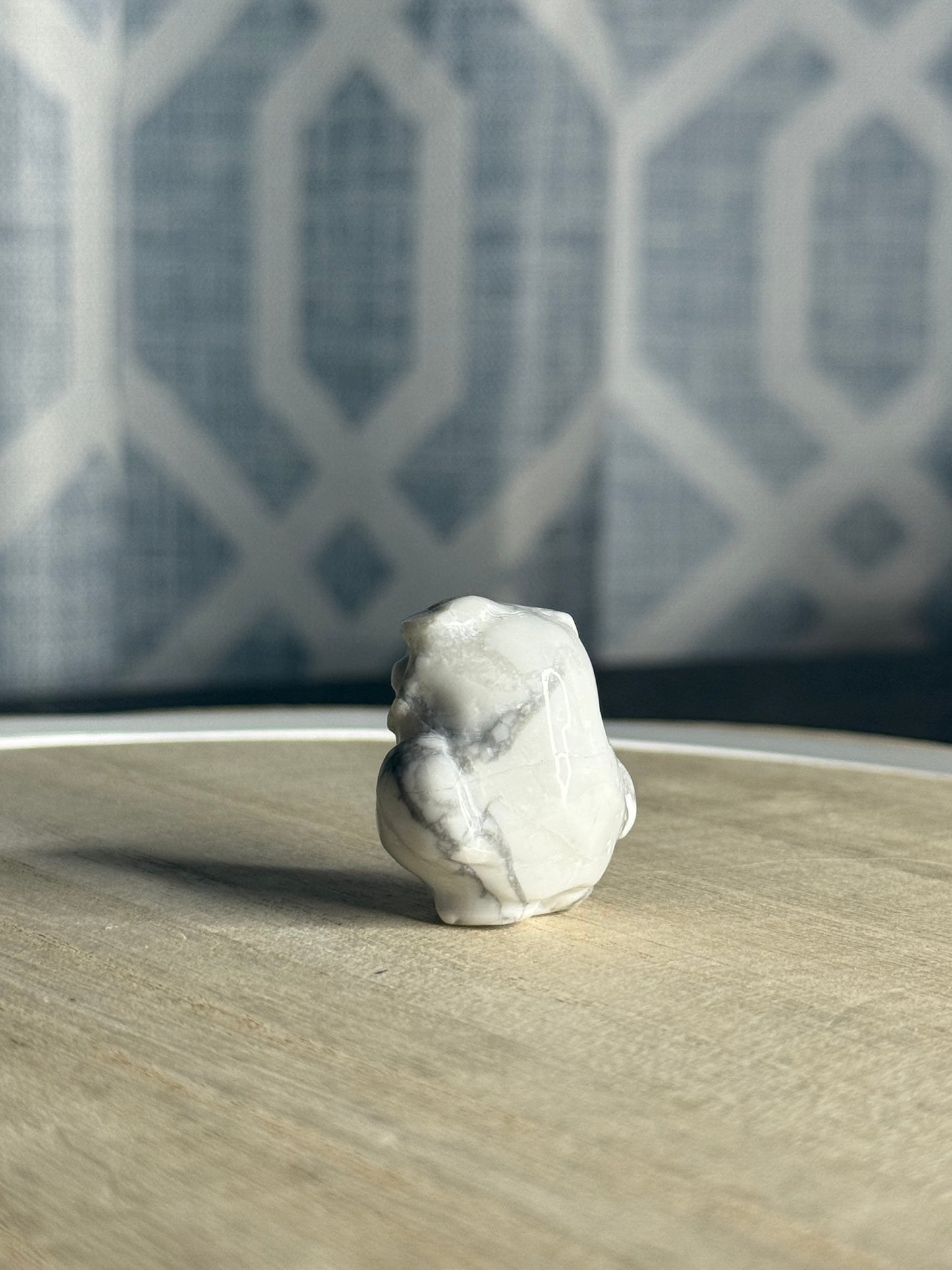 Howlite Owl Carving