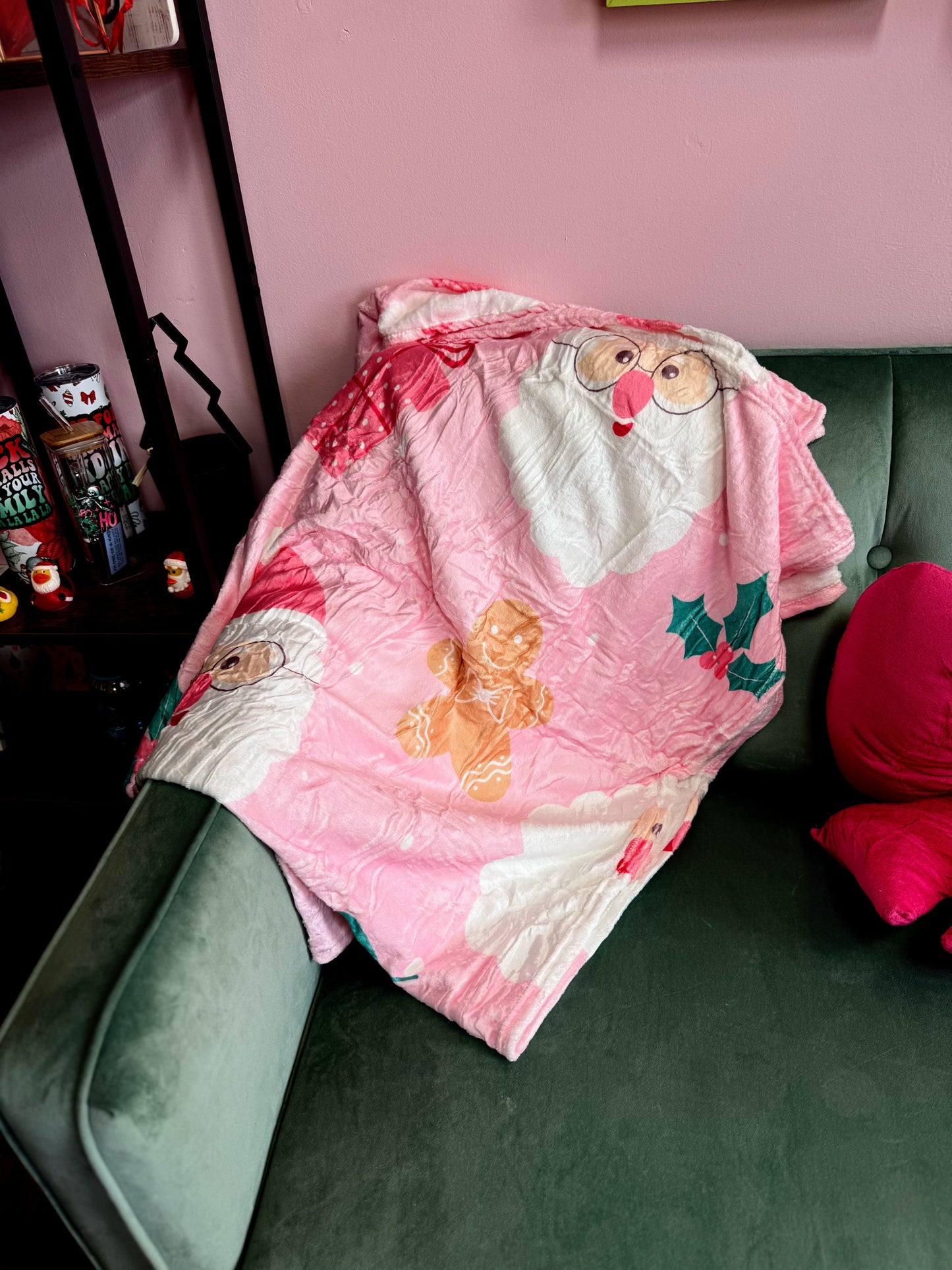 Pink Holiday Blankets | 50x60in