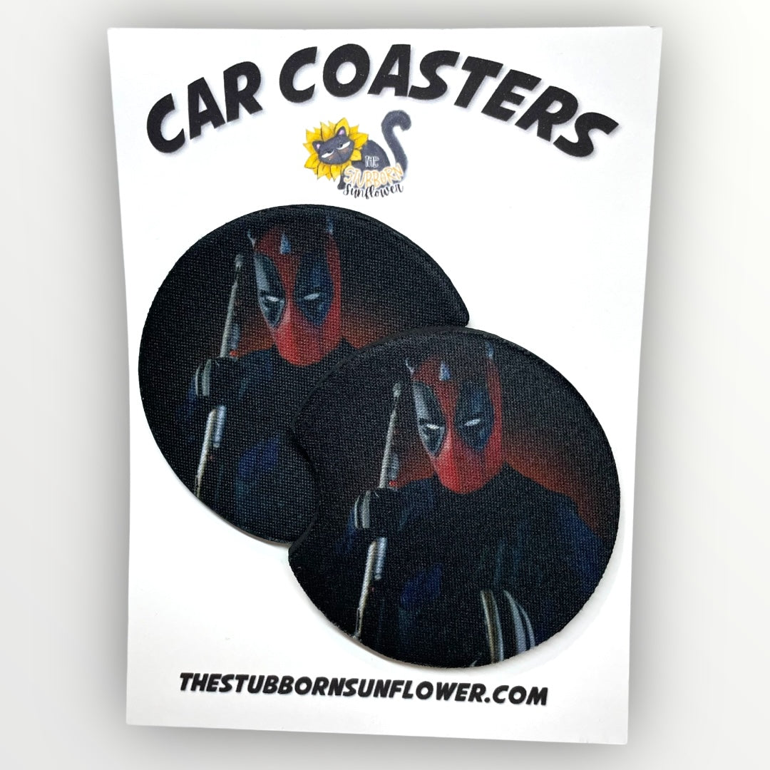 Dadpool Car Coasters