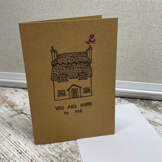 Handcrafted Greeting Card - Home to Me