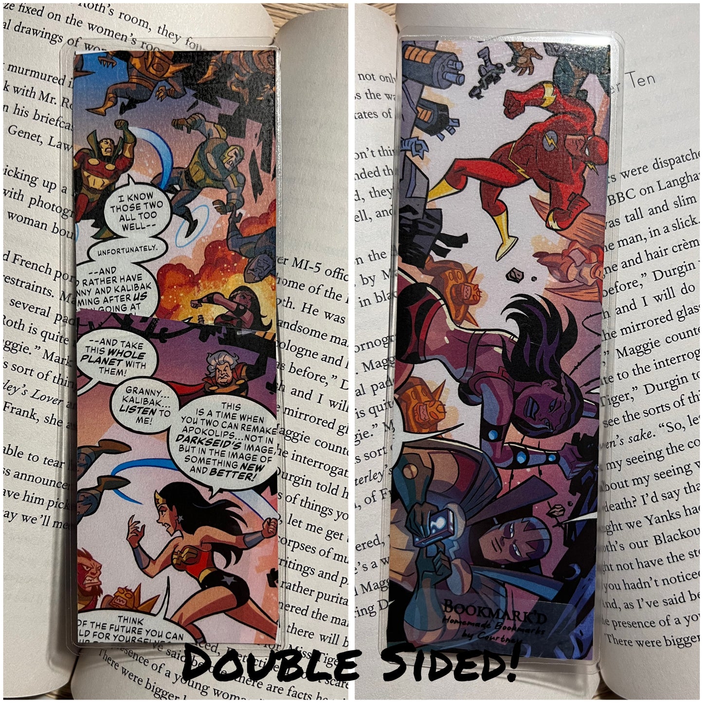 Superhero Double Sided Bookmarks