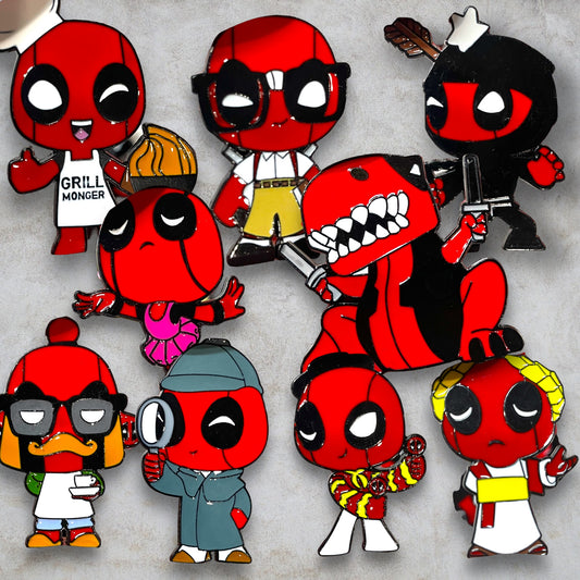 Deadpool Character Pins