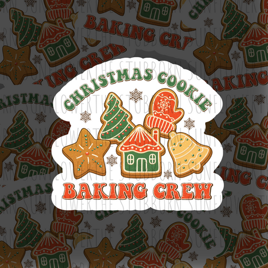 Christmas Cookie Baking Crew Sticker