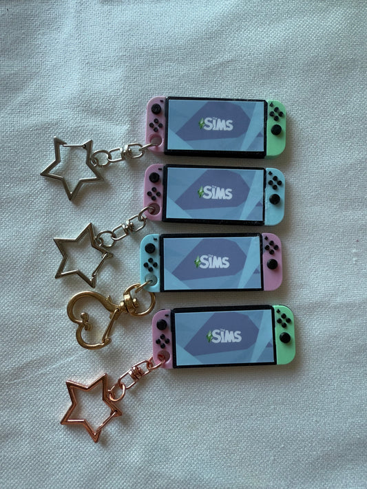 The Sims Switch Keychain / 3D Printed