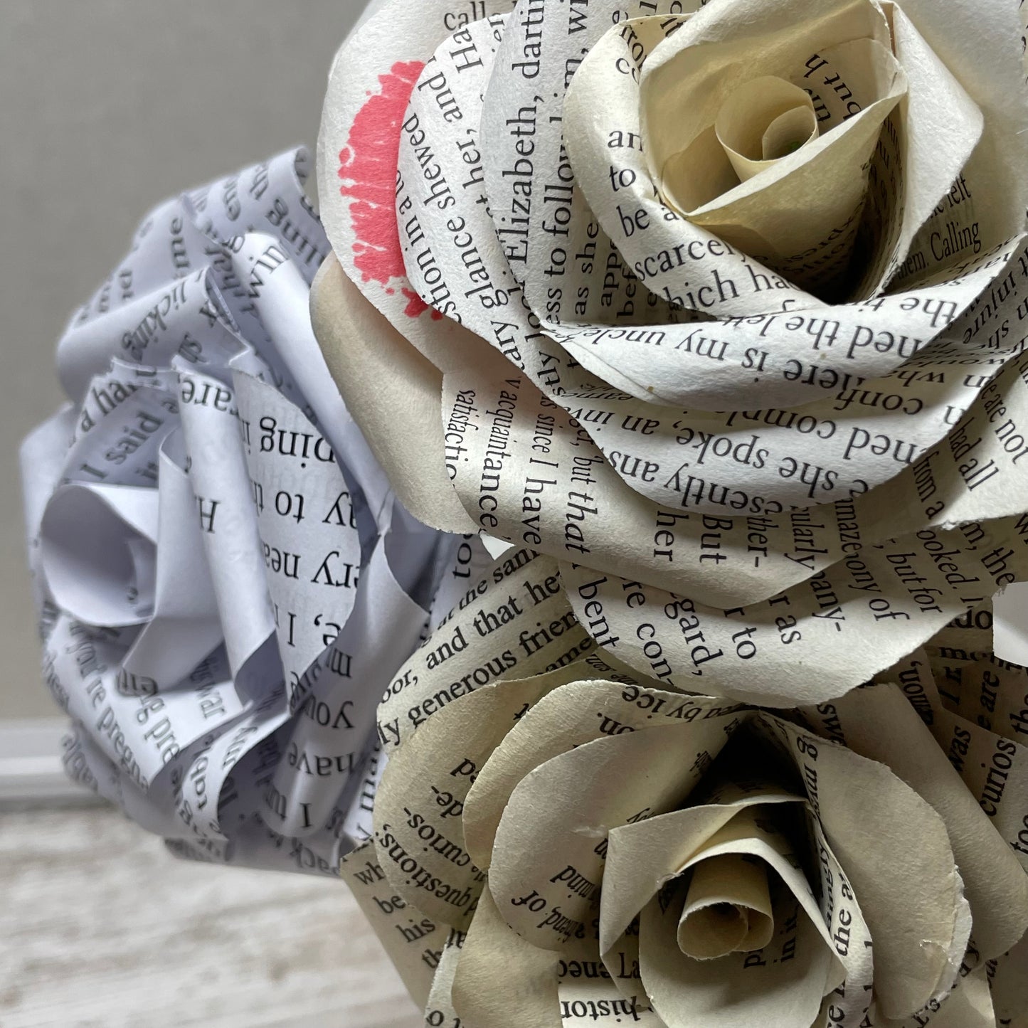 Bookish Paper Rose