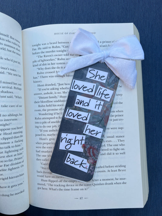 She Loved Life Bookmark