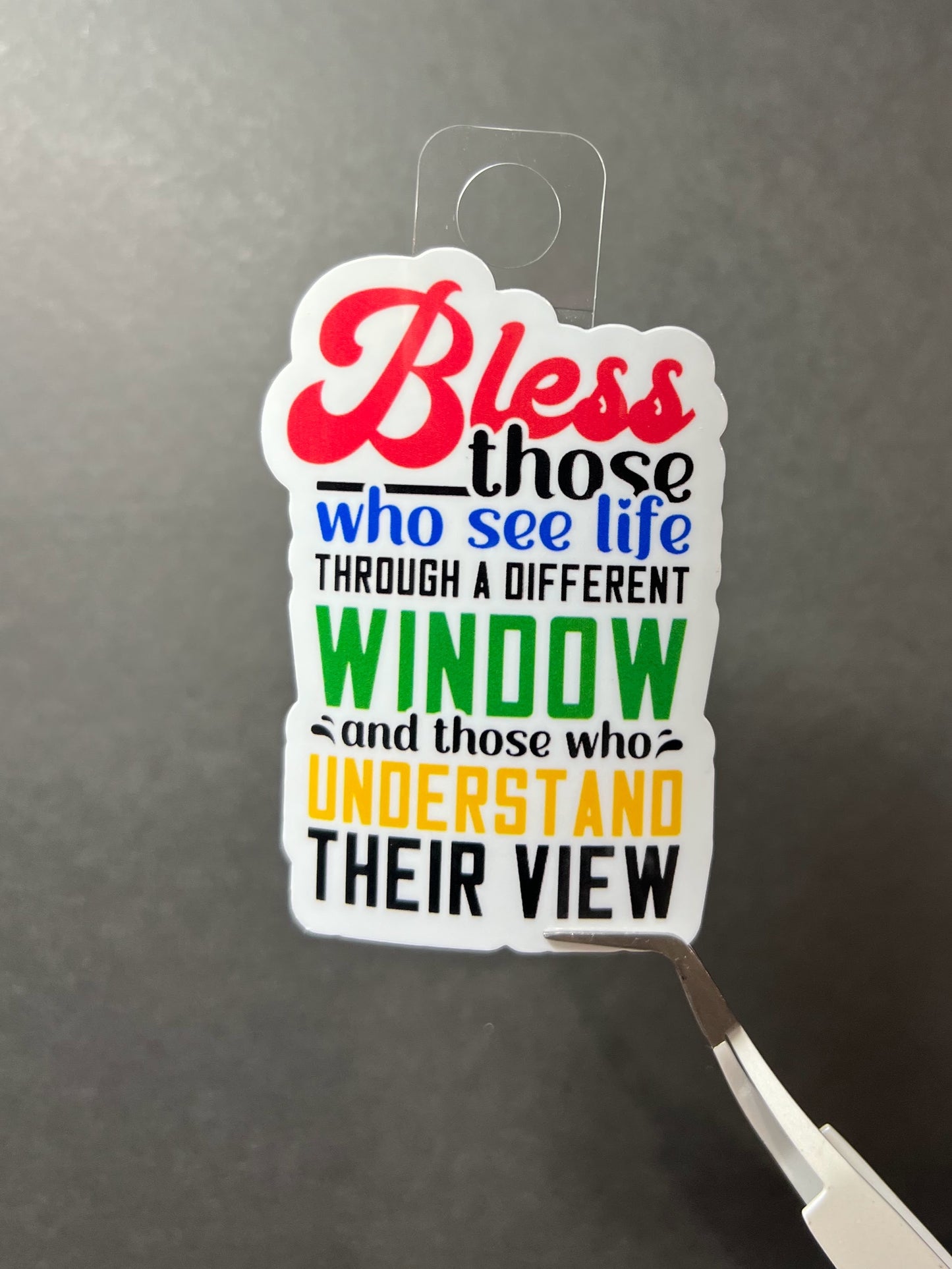 Life Through A Different Window Sticker