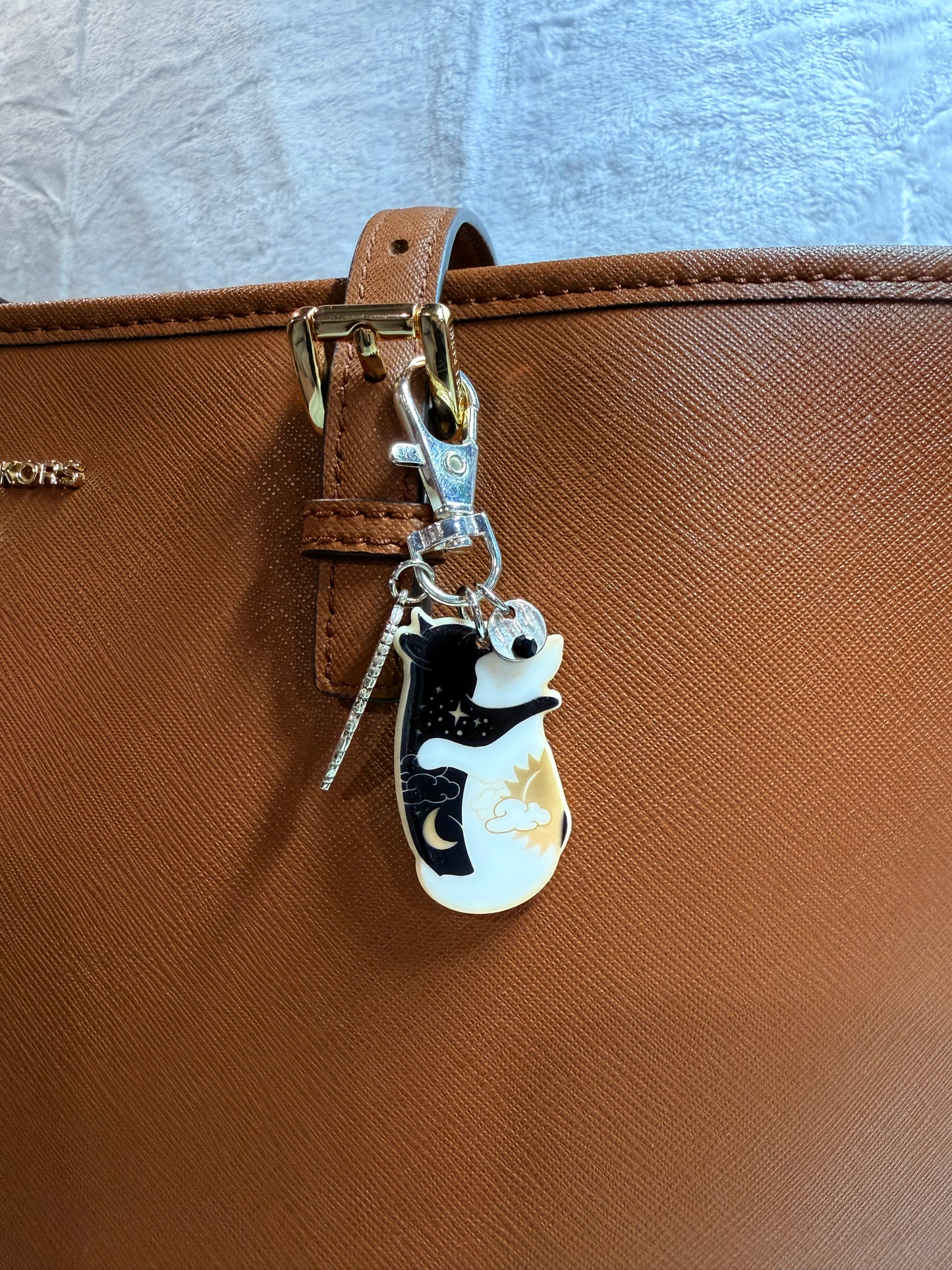 Yin & Yang Cats Bag Charm