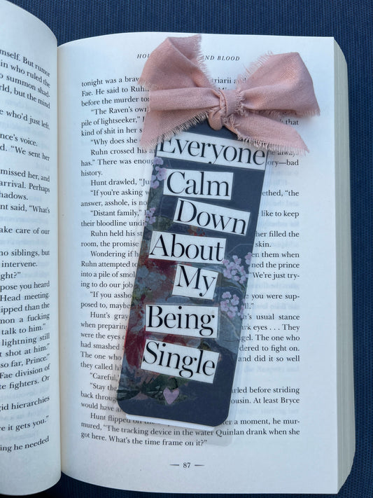 Calm Down Bookmark