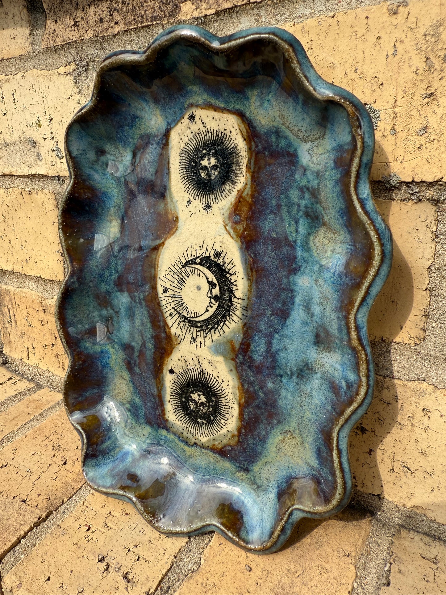 Celestial Pottery Trinket Tray