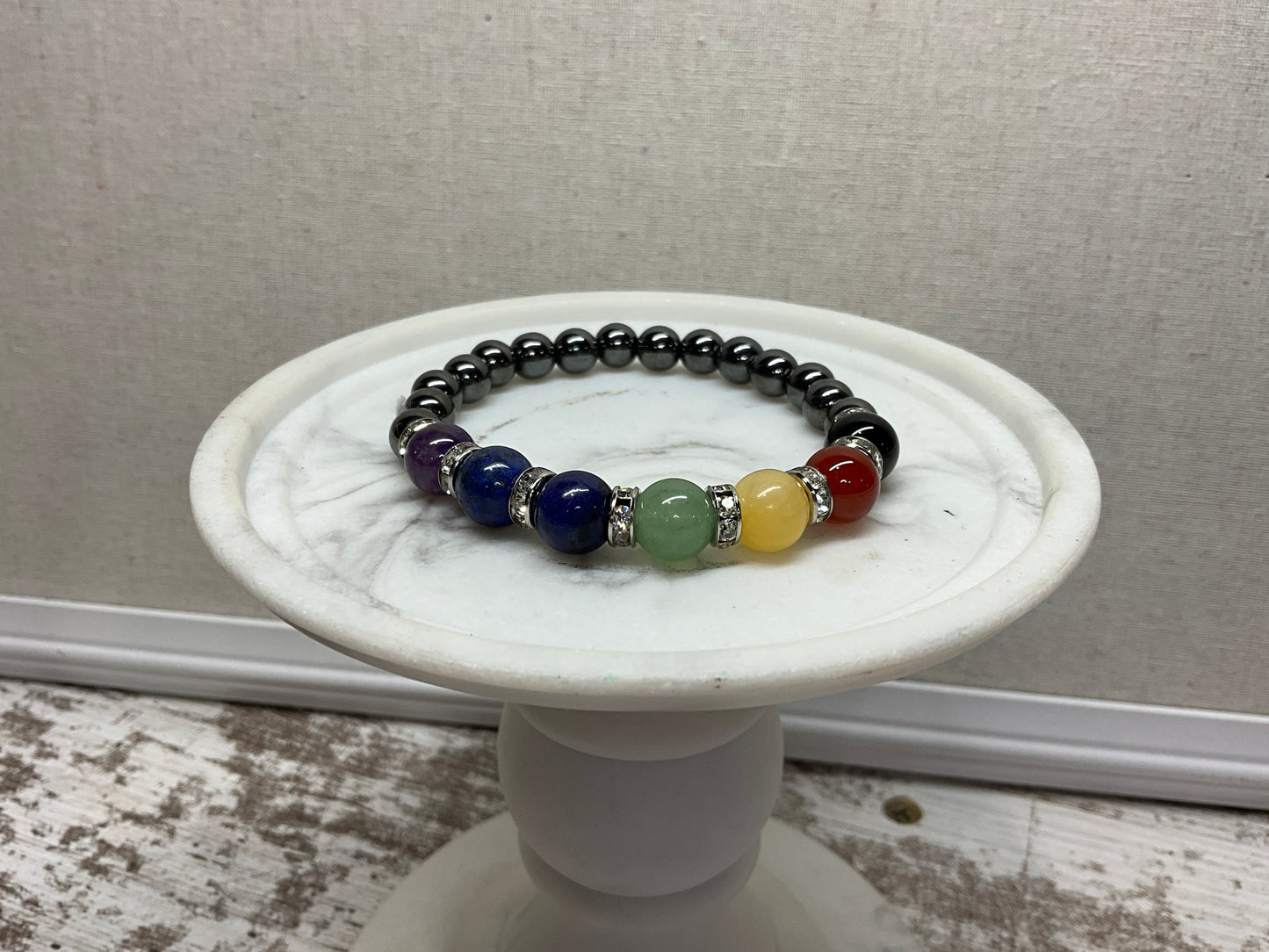 Hematite & Chakra Stones Bracelet