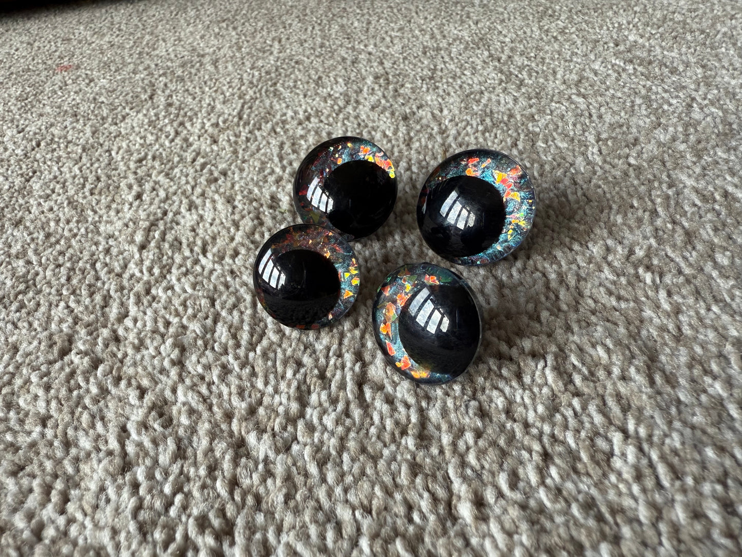 Crochet Safety Eyes | Ember Flame