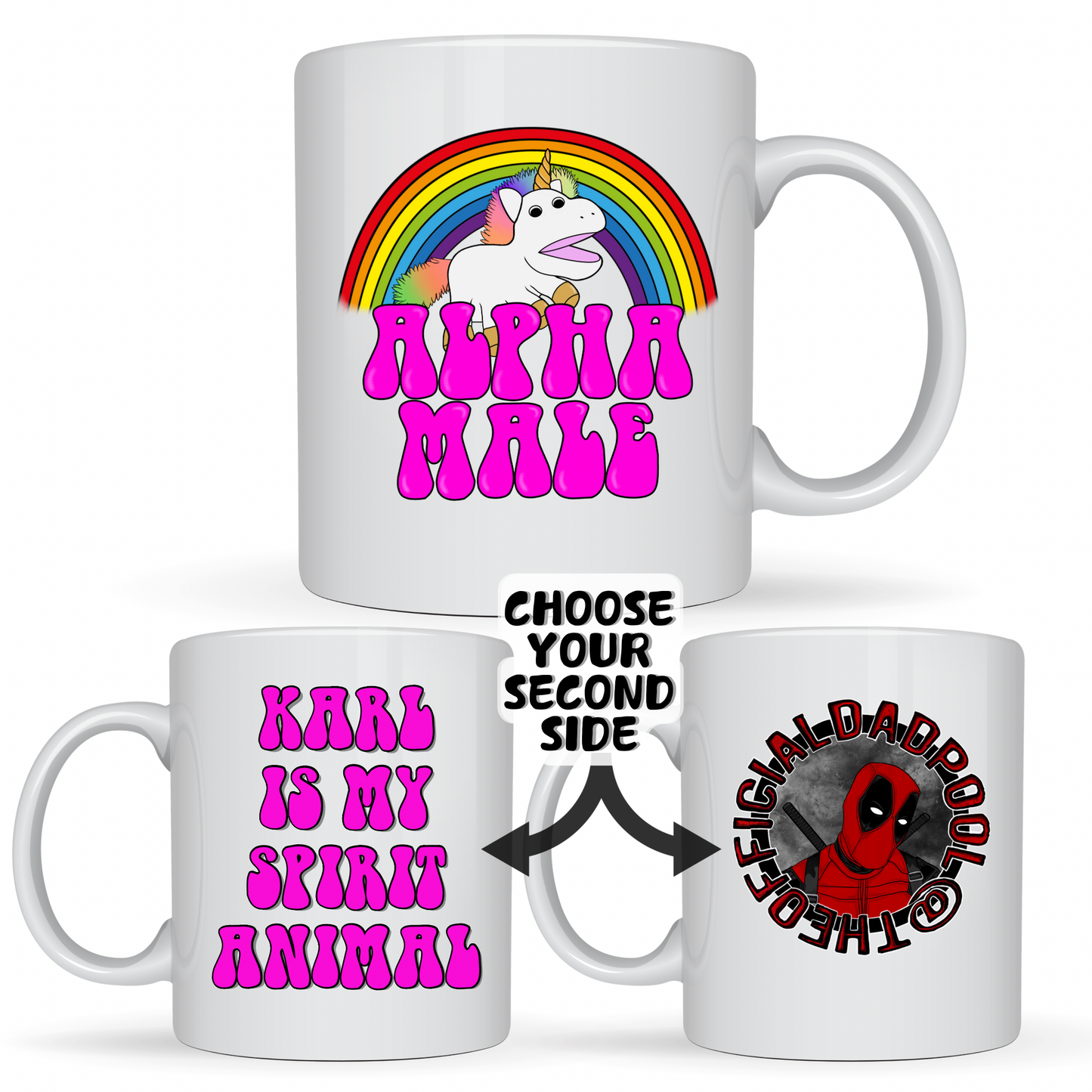 Alpha Male Karl the Unicorn Mug