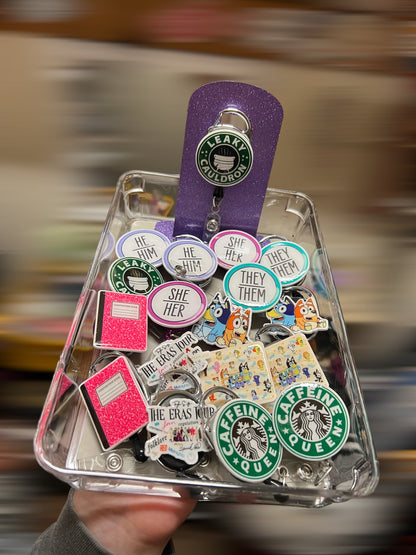 Clip Style Badge Reel ID Holders