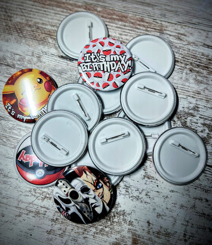 2 inch Pin Back Buttons
