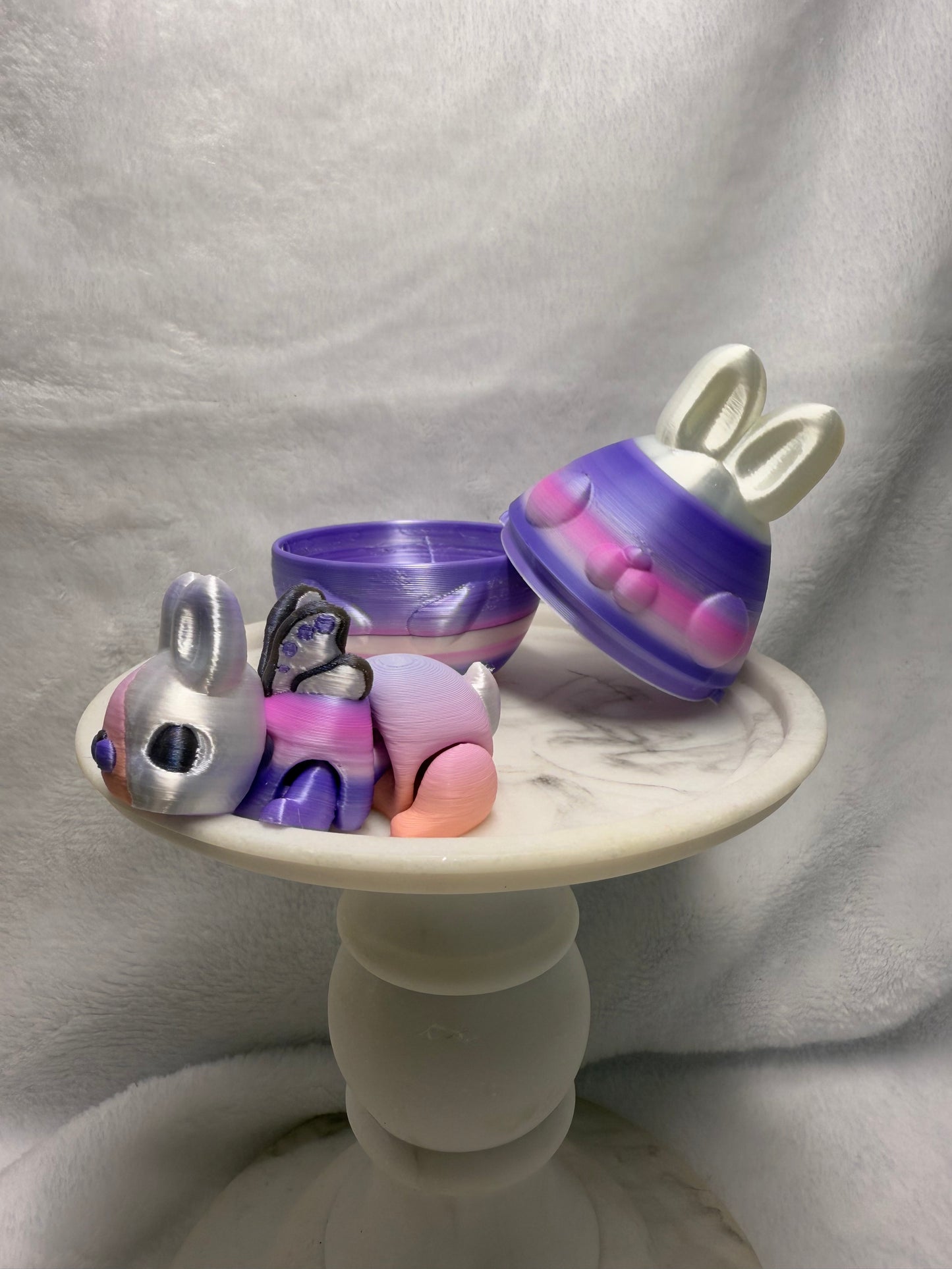 Mini 3D Printed Bunny in Egg