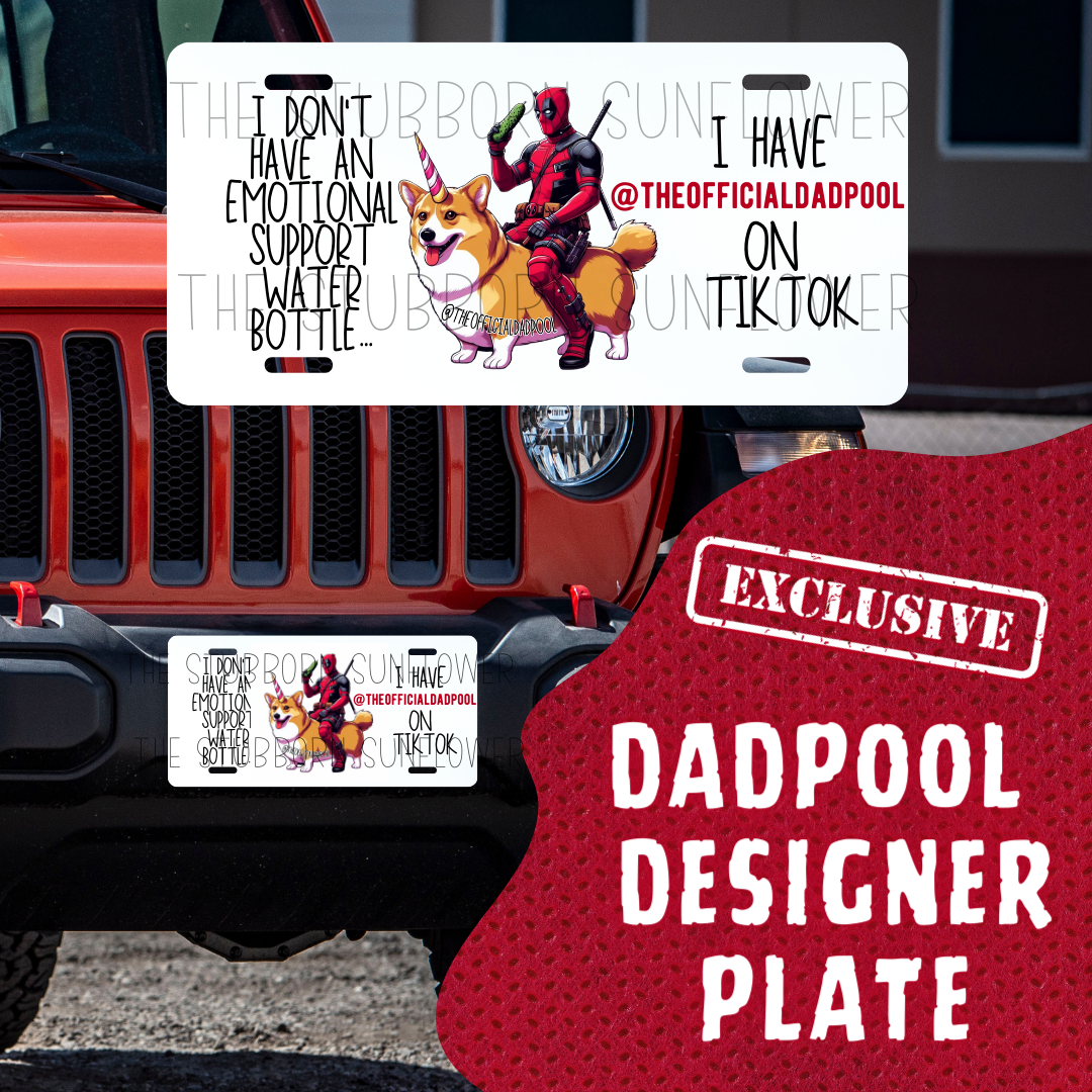 The Official Dadpool Designer Plate