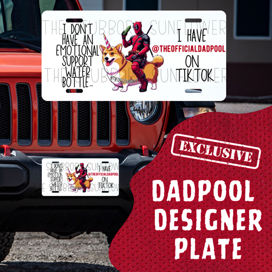 The Official Dadpool Designer Plate