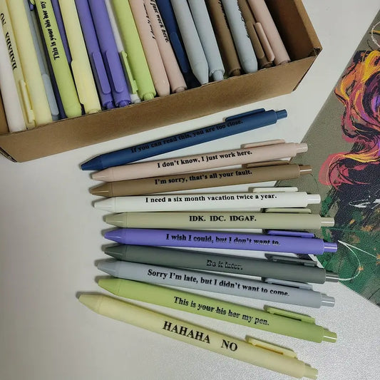 Funny Pens // Adult Office Humor // Novelty Gift // Retractable Ballpoint