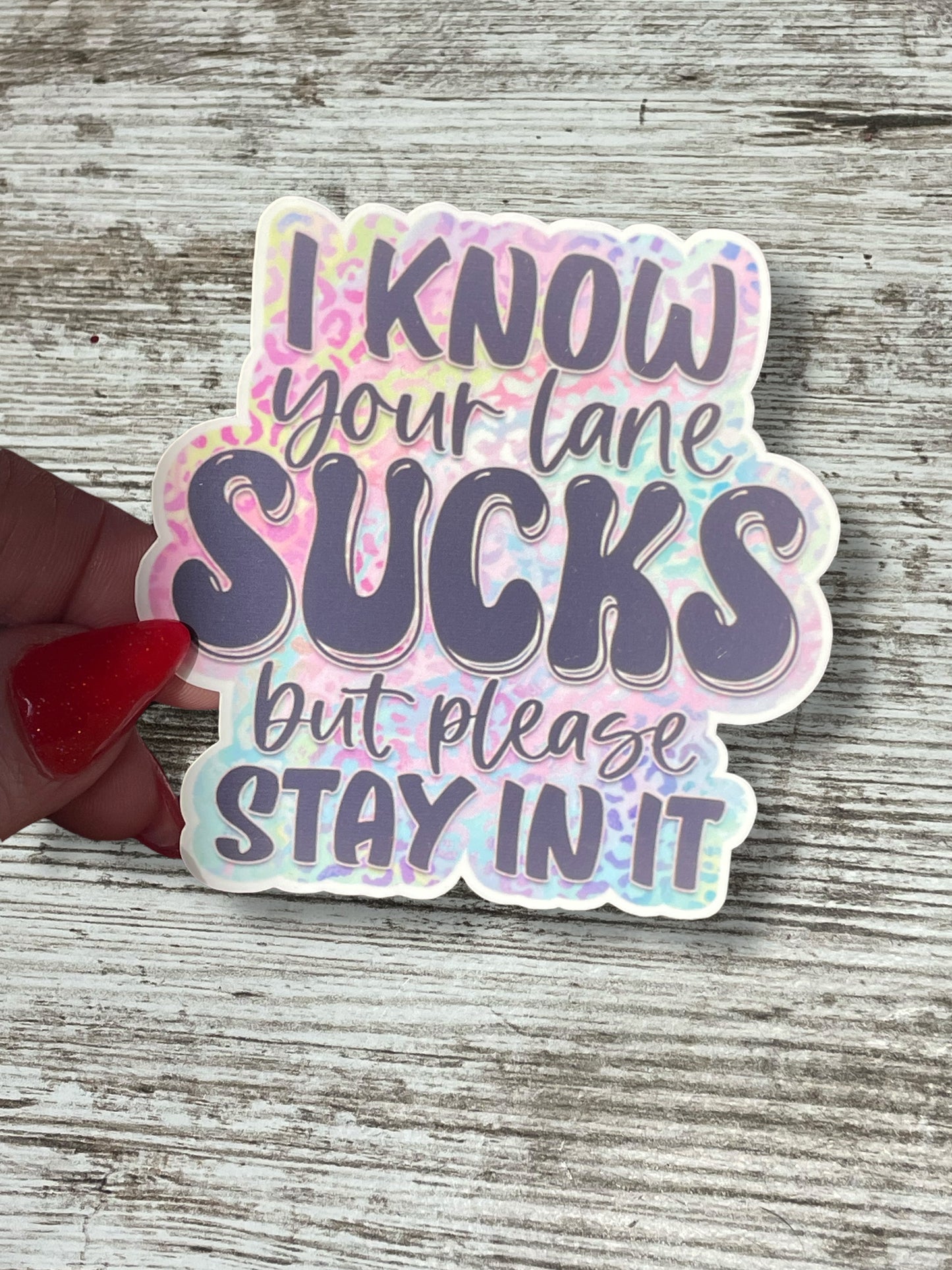 Lane Sucks Sticker