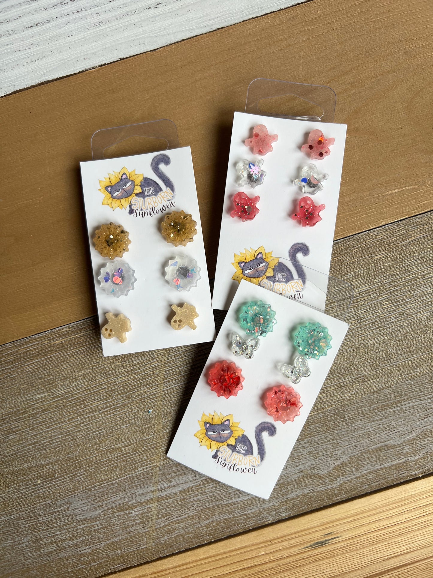 Resin Stud Earring Packs